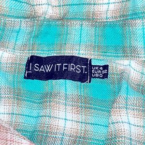 2 TONE Long and Checkered Dress